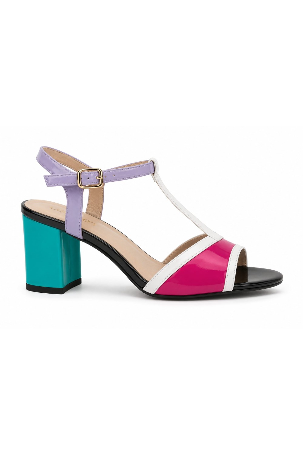Sandalia Multicolor de Tacón
