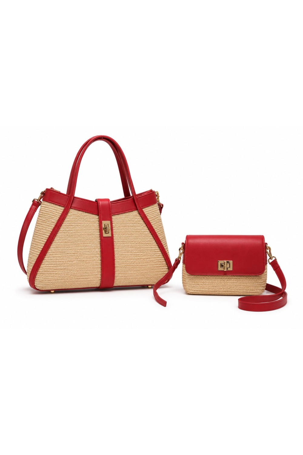 Bolso Shopper Trenzado con Bandolera
